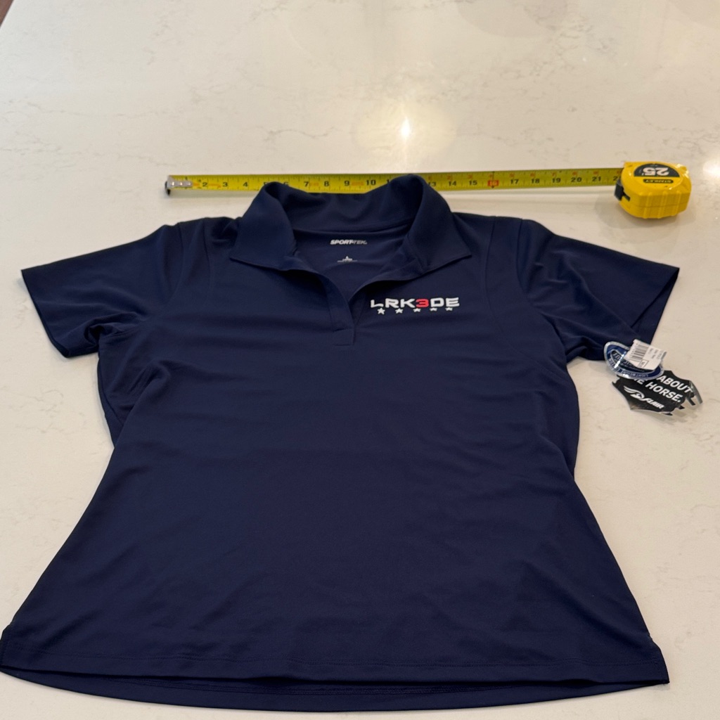 Land Rover Three Day Equestrian Event SportTek Navy Polo With Logo Land Rover Three Day Equestrian Event SportTek Navy Polo With Logo